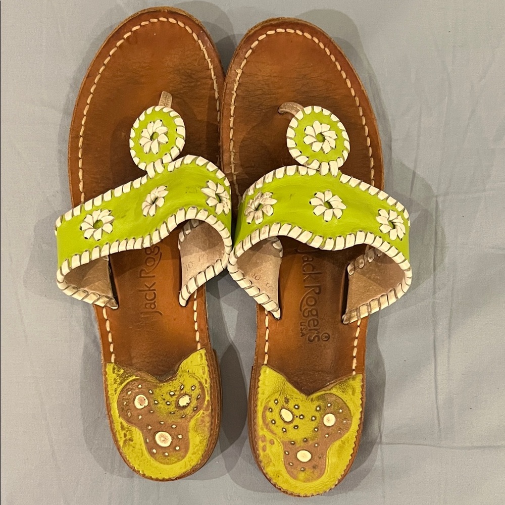 Jack Rogers Sandal size 10 in Lime Green